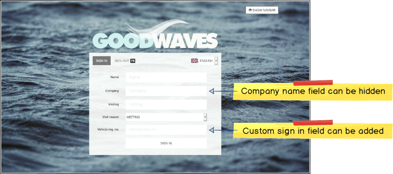 Customize sign-in fields